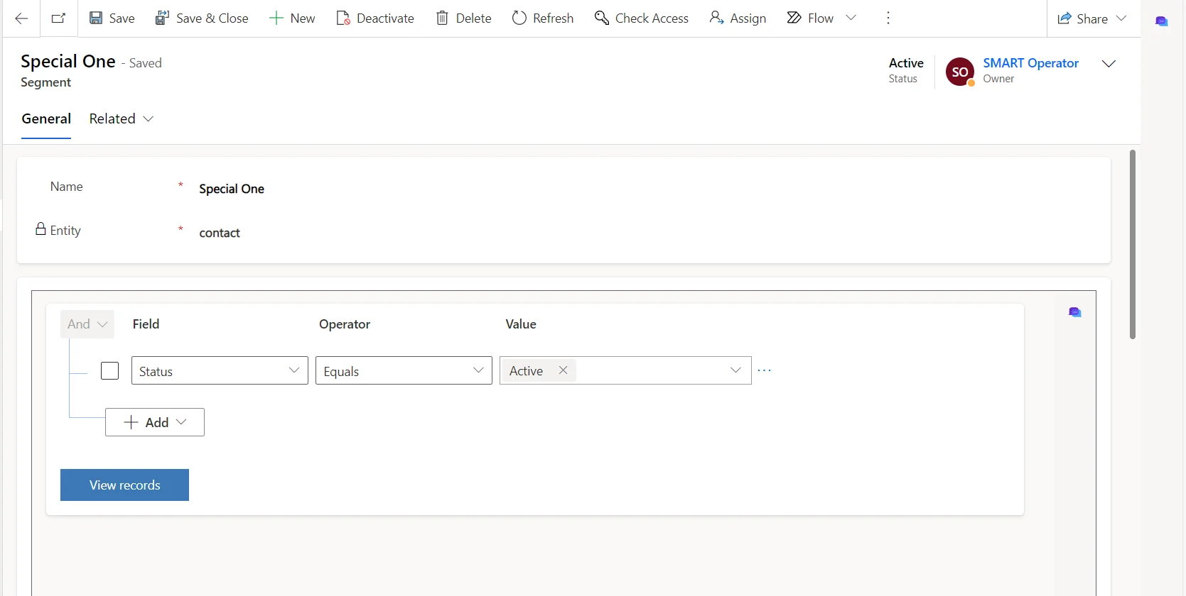 створення сегменту ENG