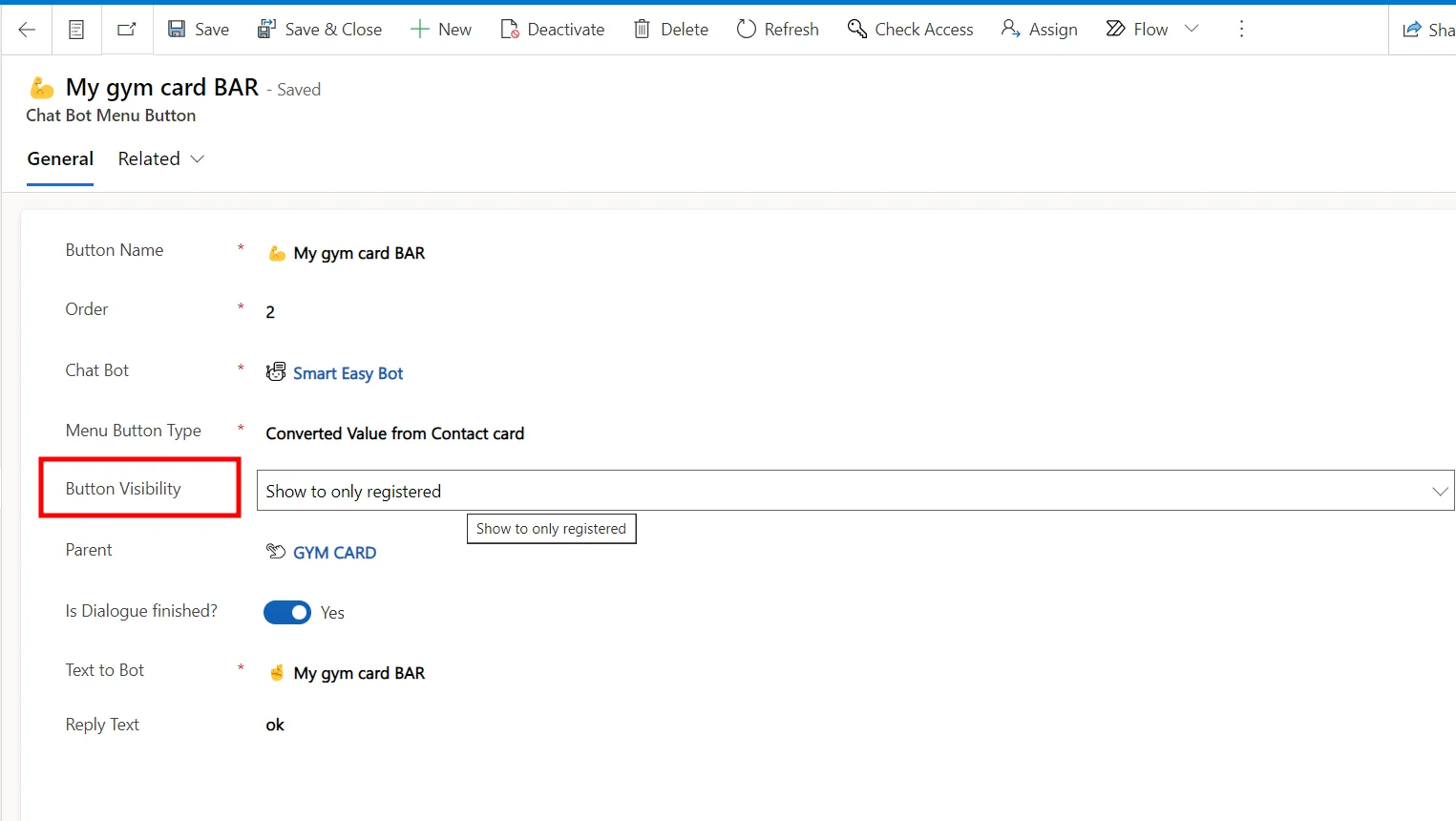 видимість кнопки ENG