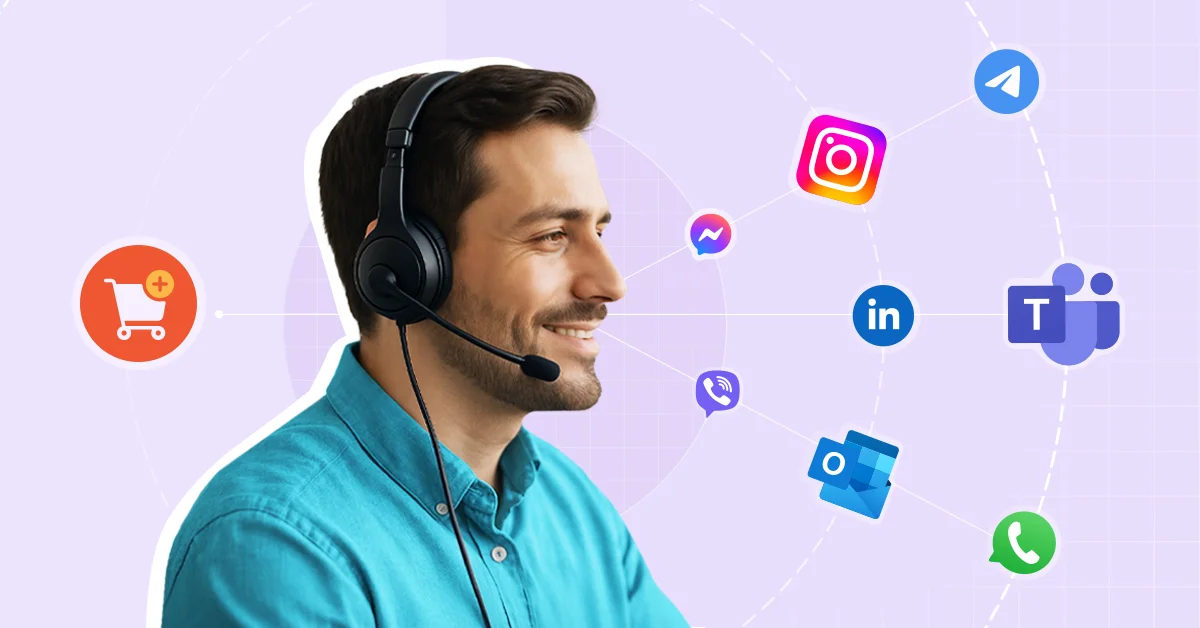 A company representative consolidating communication channels to drive successful omnichannel sales 