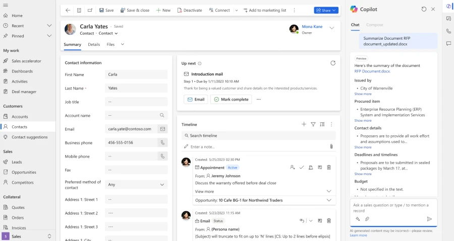 1 Dynamics 365 Sales 1 Dynamics 365 Sales