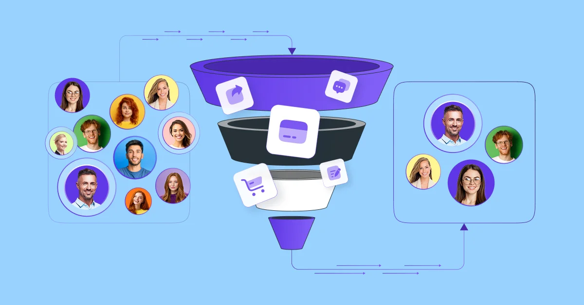 Sales funnel in a CRM system