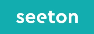 SEETON text on green background